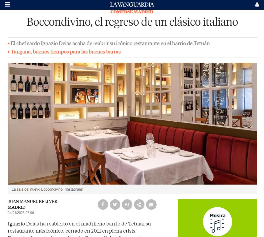 Juan Manuel Bellver escribe sobre Boccondivino